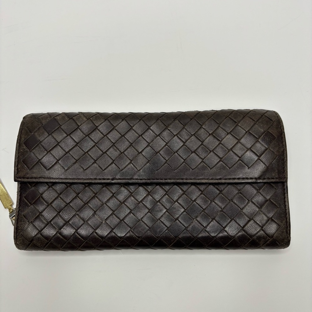 Bottega Veneta Long Leather Wallet